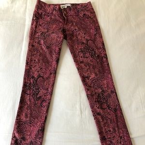 Jolt Pants | Pink Paisley Skinny Jeans (Juniors)